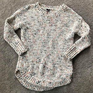 moon & madison Speckled Knit Sweater - Cream and Black
